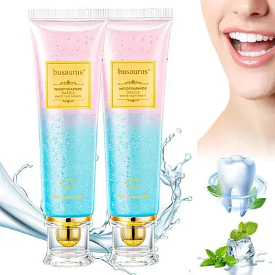 Busaurus Toothpaste, Busaurus Probiotic Whitening Toothpaste Nicotinamide Toothpastes, Remove Tooth Stains, Fresh Breath (1PCS)