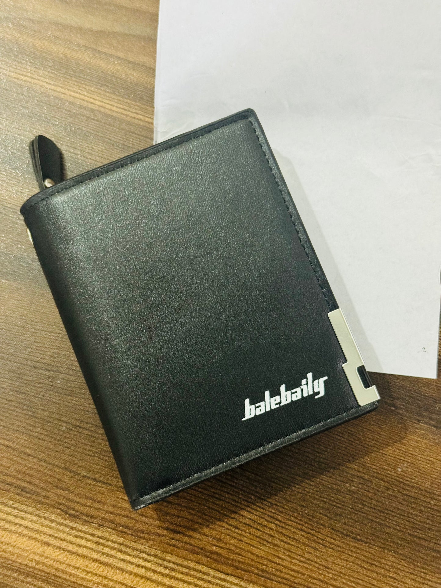 Balebaily Men's Bifold Wallet with Zipper | Luxury PU Leather Gents Purse | 4 Colors